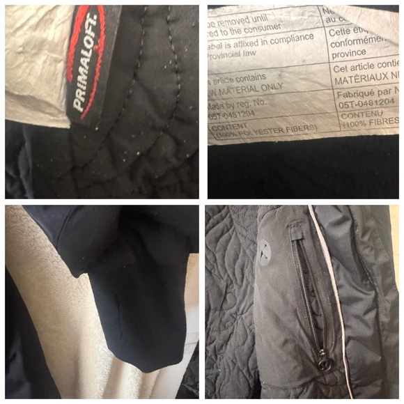 Lululemon Apres Piste Quilted Warm Lined Hood Jacket 2Layer Coat Pocket Black 10 - Picture 12 of 16